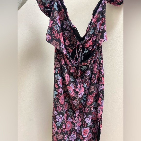 Revolve Majorelle Olivia Midi Dress in Dancing Valley Black L - Picture 6 of 7